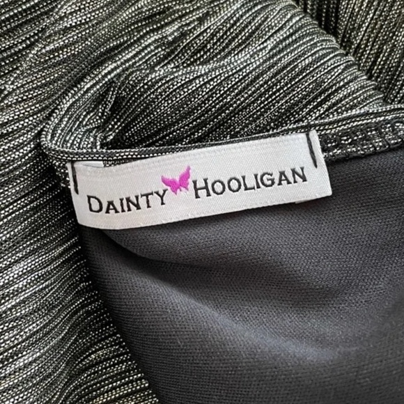 Dainty Hooligan Metallic Open Back Mini Dress - Picture 4 of 7